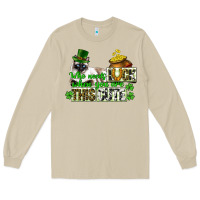 Mushroom St. Patrick's cat who needs luck when you are this Long Sleeve Tee - CowGirlArtShop
