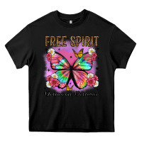 Black free spirit dream on dreamer Heavy Core Tee - Artiststas