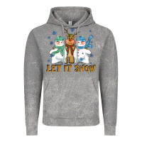 Cloud Rock let it snow reindeer snowman Vintage Hoodie - CowGirlArtShop