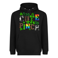 Black st patricks too cute to pinch Heavyweight Hoodie - Artiststas