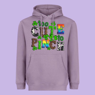 St Patricks Too Cute To Pinch Heavyweight Hoodie Designed By Artiststas