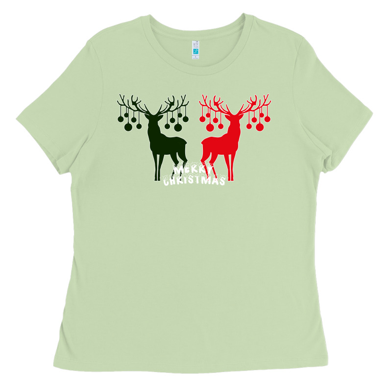 Merry Christmas Reindeer Ladies Tee by Bettercallsaul | Teevron