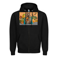 Black Fall Quokka Zipper Hoodie - LillyAllenDesigns