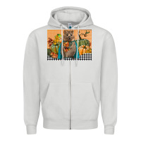 Dove Grey Fall Quokka Zipper Hoodie - LillyAllenDesigns