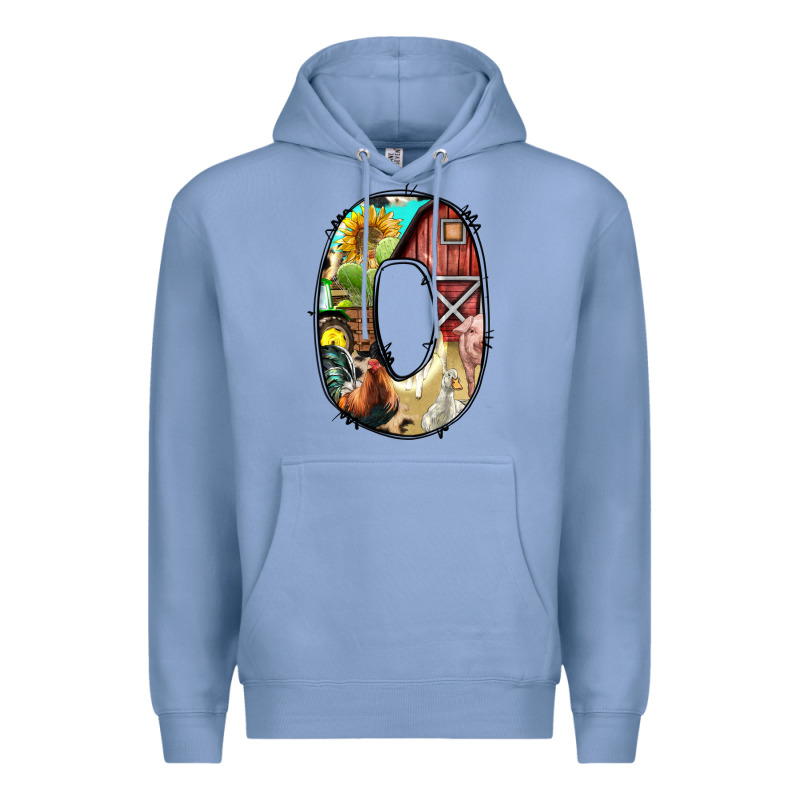 Farm Life Alphabet Lowercase Letters O Premium Hoodie by BundleAndBundleShop | Teevron