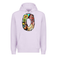 Lilac farm life alphabet lowercase letters o Premium Hoodie - BundleAndBundleShop