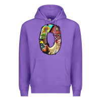 Purple farm life alphabet lowercase letters o Premium Hoodie - BundleAndBundleShop