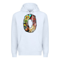 White farm life alphabet lowercase letters o Premium Hoodie - BundleAndBundleShop