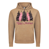 Vintage Coffee pink merry christmas Vintage Hoodie - CowGirlArtShop