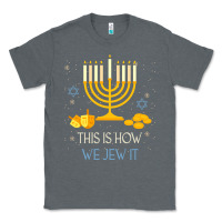Charcoal Heather this is how we jew it funny jewish ugly hanukkah christmas Classic Tee - minhPixels