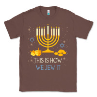 Chestnut this is how we jew it funny jewish ugly hanukkah christmas Classic Tee - minhPixels