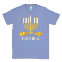 Colony Blue this is how we jew it funny jewish ugly hanukkah christmas Classic Tee - minhPixels