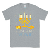 Heather Grey this is how we jew it funny jewish ugly hanukkah christmas Classic Tee - minhPixels