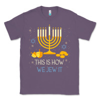 Lavender this is how we jew it funny jewish ugly hanukkah christmas Classic Tee - minhPixels