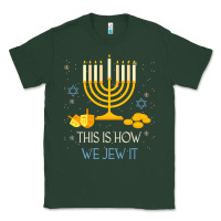 Sports Green this is how we jew it funny jewish ugly hanukkah christmas Classic Tee - minhPixels