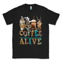 Black coffee makes me feel alive skeleton coffee cups Classic Tee - Jasminsmagicworld