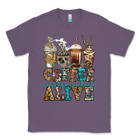Lavender coffee makes me feel alive skeleton coffee cups Classic Tee - Jasminsmagicworld