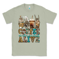 Matcha coffee makes me feel alive skeleton coffee cups Classic Tee - Jasminsmagicworld
