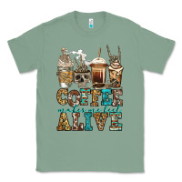 Sage coffee makes me feel alive skeleton coffee cups Classic Tee - Jasminsmagicworld