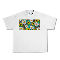 Lunar Rock Sunflower And Daisy With Leopard Urban Heavy Tee - RanaPortraitStore