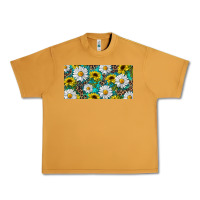 Peanut Butter Sunflower And Daisy With Leopard Urban Heavy Tee - RanaPortraitStore