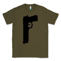Army Green THE SOPRANOS GUN Classic Tee - minhPixels