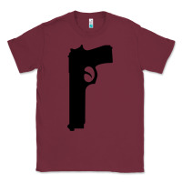 Burgundy THE SOPRANOS GUN Classic Tee - minhPixels