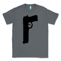 Charcoal Heather THE SOPRANOS GUN Classic Tee - minhPixels