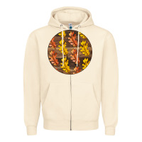Sandshell Fall Rounded Zipper Hoodie - LillyAllenDesigns