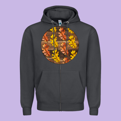 Fall Rounded Zipper Hoodie Designed By Lillyallendesigns