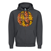 Smoke Fall Rounded Zipper Hoodie - LillyAllenDesigns