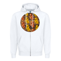 White Fall Rounded Zipper Hoodie - LillyAllenDesigns