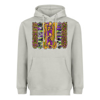 Moon Dust mardi gras fleur de lis cowhide serape leopard glitter brushstrokes Heavyweight Hoodie - Artiststas