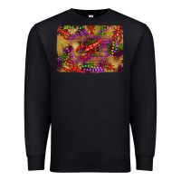 Black mardi gras crawfısh leopard wood and glitter background Premium Sweatshirt - Artiststas