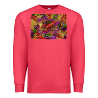 Cardinal mardi gras crawfısh leopard wood and glitter background Premium Sweatshirt - Artiststas