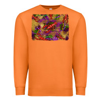 Carrot mardi gras crawfısh leopard wood and glitter background Premium Sweatshirt - Artiststas