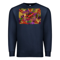 Navy mardi gras crawfısh leopard wood and glitter background Premium Sweatshirt - Artiststas
