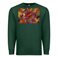 Sports Green mardi gras crawfısh leopard wood and glitter background Premium Sweatshirt - Artiststas