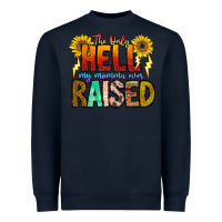 Navy The Only Hell My Momma Ever Heavyweight Sweatshirt - CowhideDigitalArt