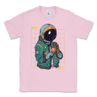 Bubblegum Pink astronaut space travel retro aesthetic streetwear t shirt Classic Tee - minhPixels