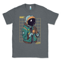 Charcoal Heather astronaut space travel retro aesthetic streetwear t shirt Classic Tee - minhPixels