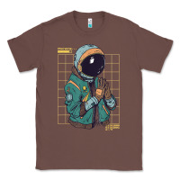 Chestnut astronaut space travel retro aesthetic streetwear t shirt Classic Tee - minhPixels