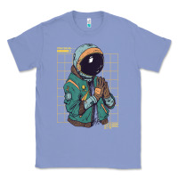 Colony Blue astronaut space travel retro aesthetic streetwear t shirt Classic Tee - minhPixels