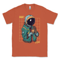 Copper astronaut space travel retro aesthetic streetwear t shirt Classic Tee - minhPixels