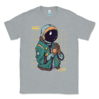 Heather Grey astronaut space travel retro aesthetic streetwear t shirt Classic Tee - minhPixels