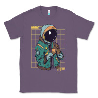 Lavender astronaut space travel retro aesthetic streetwear t shirt Classic Tee - minhPixels