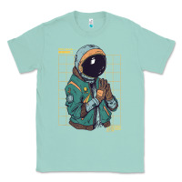 Seafoam astronaut space travel retro aesthetic streetwear t shirt Classic Tee - minhPixels