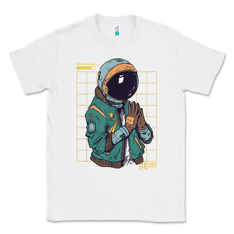 Astronaut Space Travel Retro Aesthetic Streetwear T Shirt Classic Tee by minhPixels | Teevron