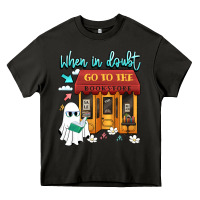 Asphalt when in doubt go to the bookstore Heavy Core Tee - Artiststas
