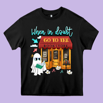 When In Doubt Go To The Bookstore Heavy Core Tee Designed By Artiststas